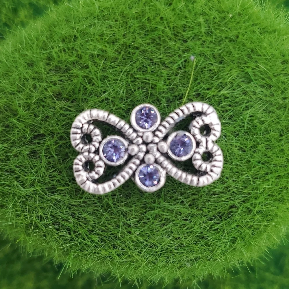 Elegant Silver and Purple Women's Jewelry‎ Pendant Charm P314
